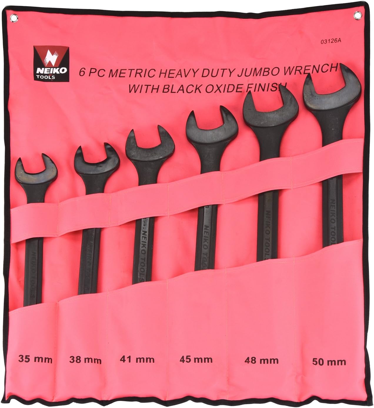 NEIKO 03126A Heavy Duty Wrench Set | 6 Piece | MM | 12-Pt Combination ...